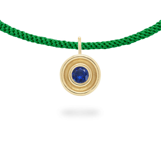 Blue Sapphire Flora Pendant