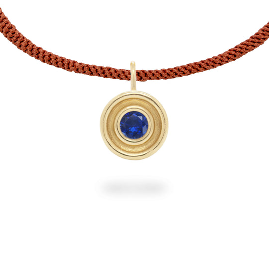 Blue Sapphire Flora Pendant