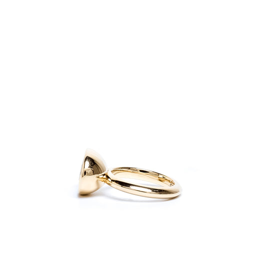 Blue Topaz Oval Bud Ring