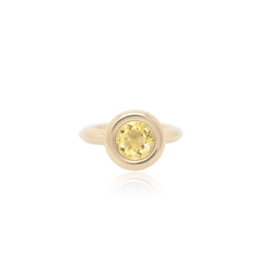 Citrine Small Bud Ring