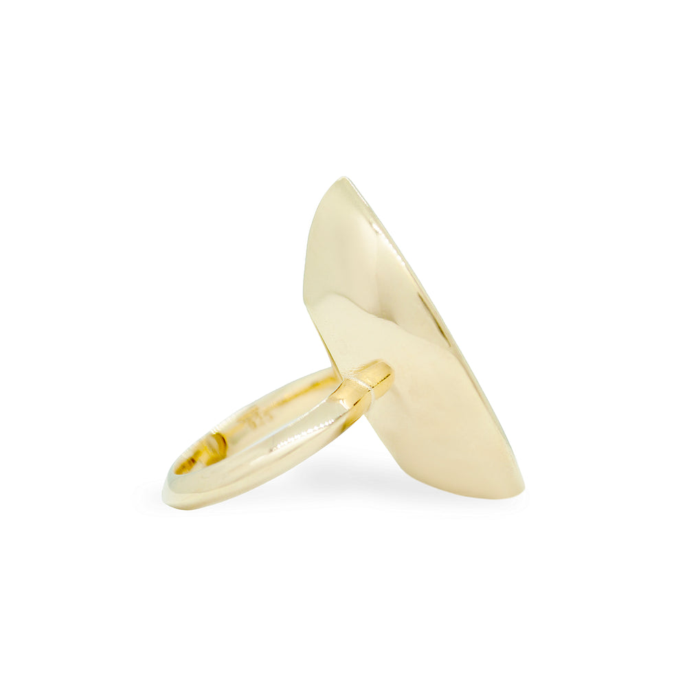 Champagne Topaz Marquise Flora Ring