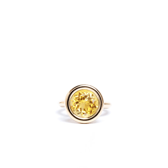 Citrine Large Bud Ring
