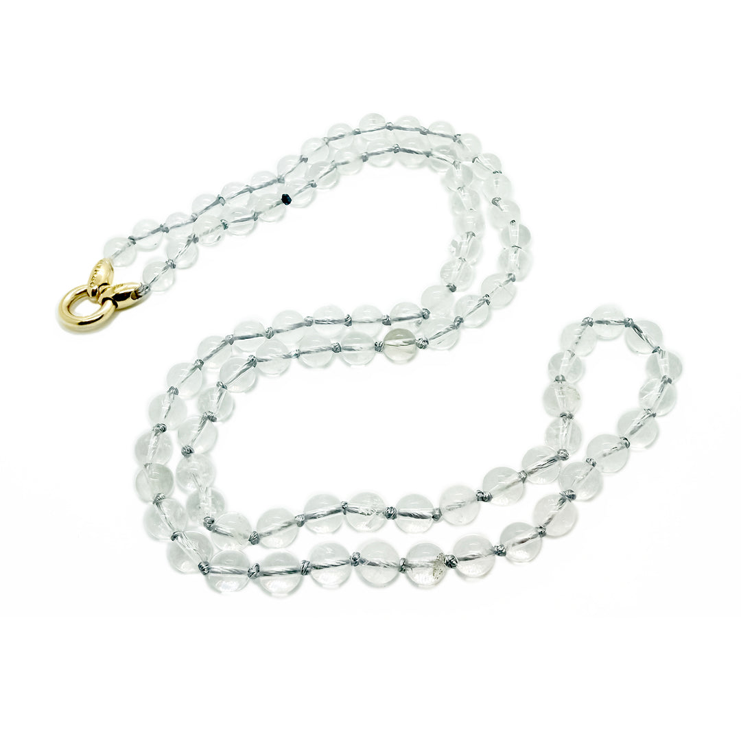 Crystal Quartz Bead Necklace