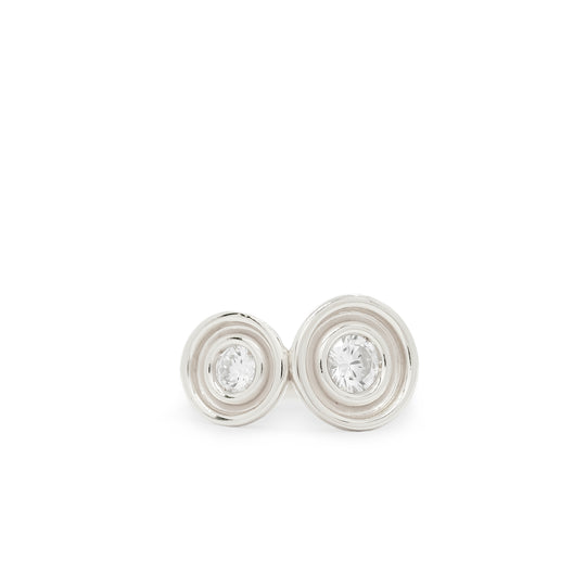Diamond Two Stone Flora Ring
