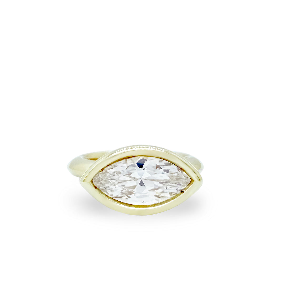 Diamond Marquise Bud Ring