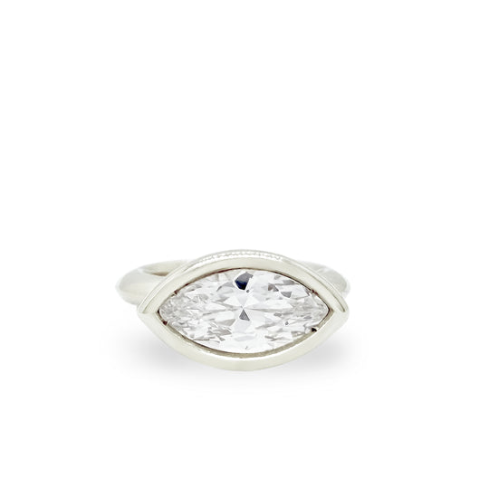 Diamond Marquise Bud Ring
