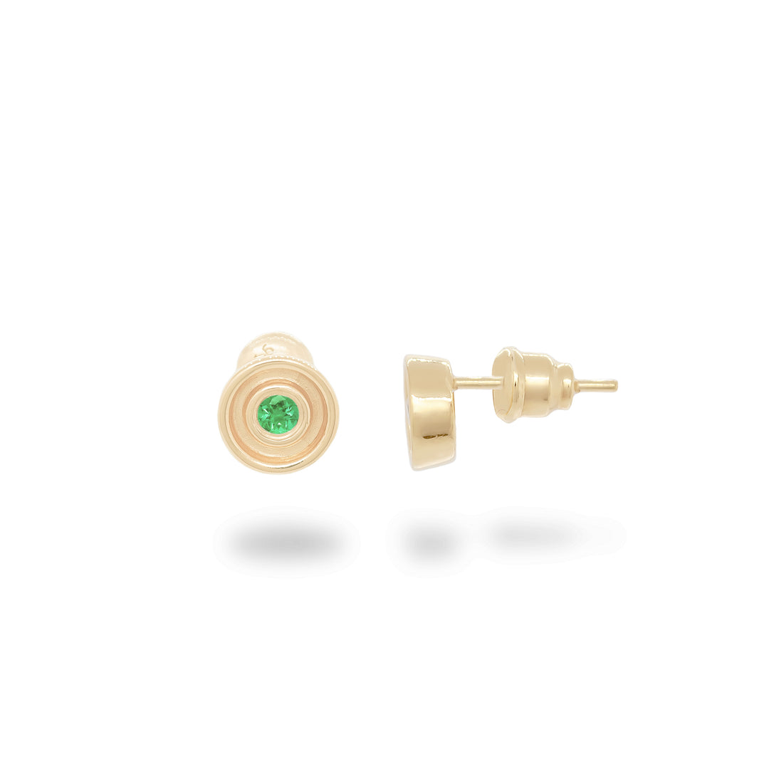Emerald Flora Studs