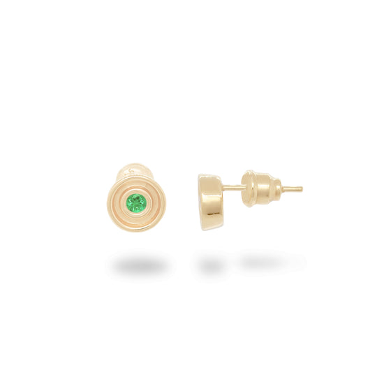 Emerald Flora Studs
