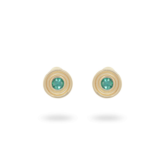 Emerald Flora Studs