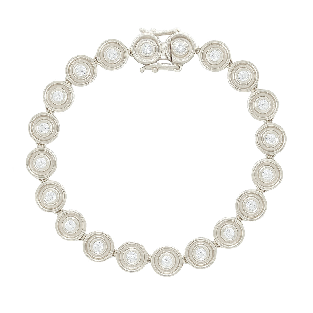 Diamond Flora Tennis Bracelet