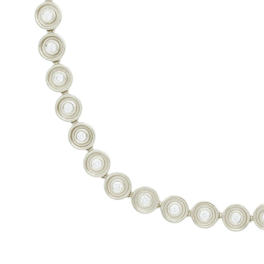 Diamond Flora Tennis Necklace