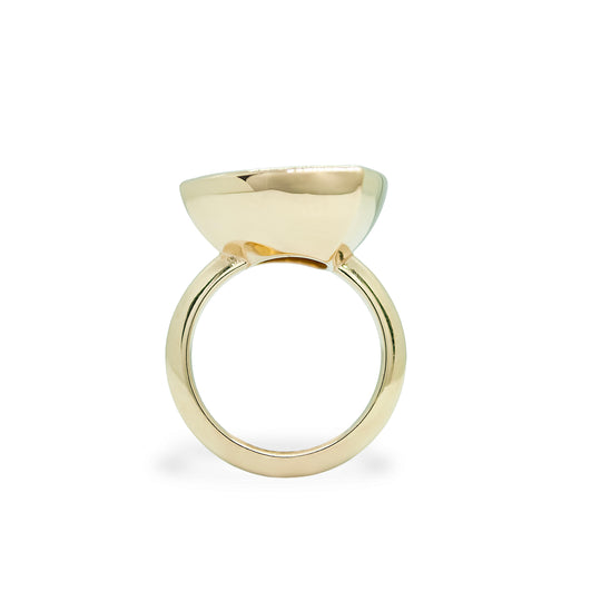 Citrine Trillion Flora Ring