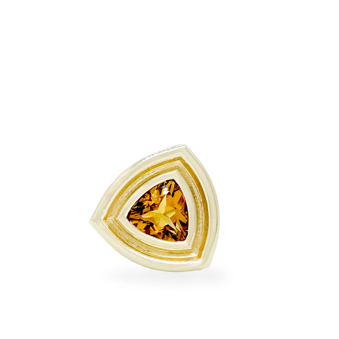 Citrine Trillion Flora Ring