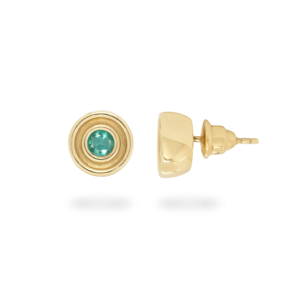 Emerald Flora Studs