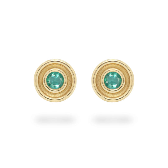 Emerald Flora Studs
