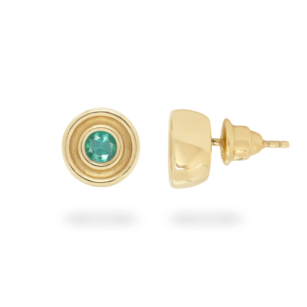 Emerald Flora Studs