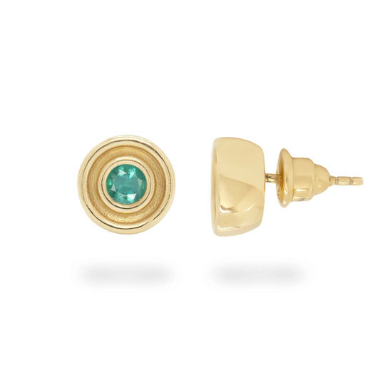 Emerald Flora Studs