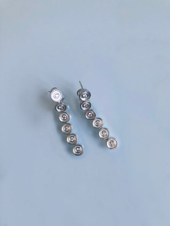 Diamond Flora Pendant Earrings