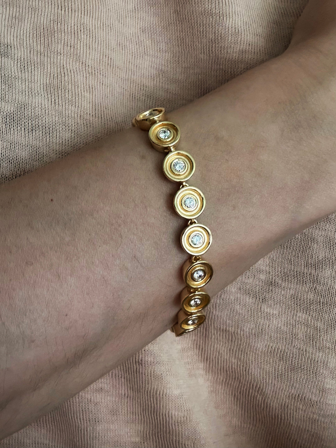 Diamond Flora Tennis Bracelet