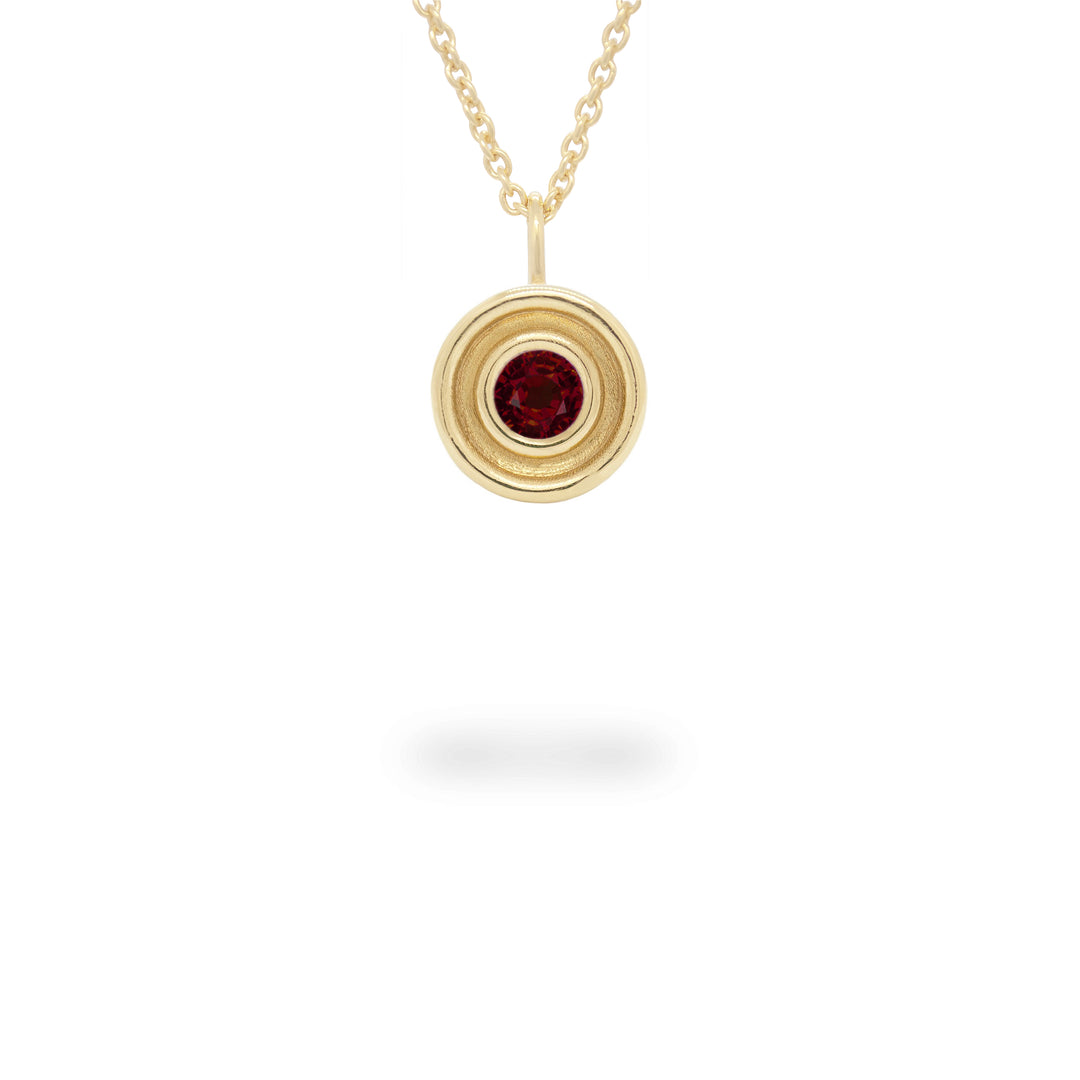 Garnet Flora Necklace