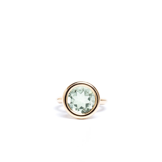 Green Amethyst Large Bud Ring