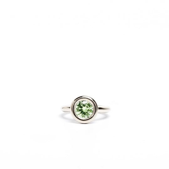 Green Quartz Small Bud Ring