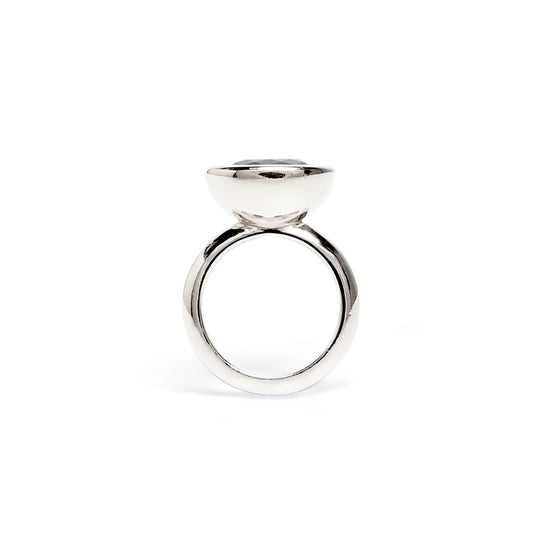 Diamond Oval Bud Ring