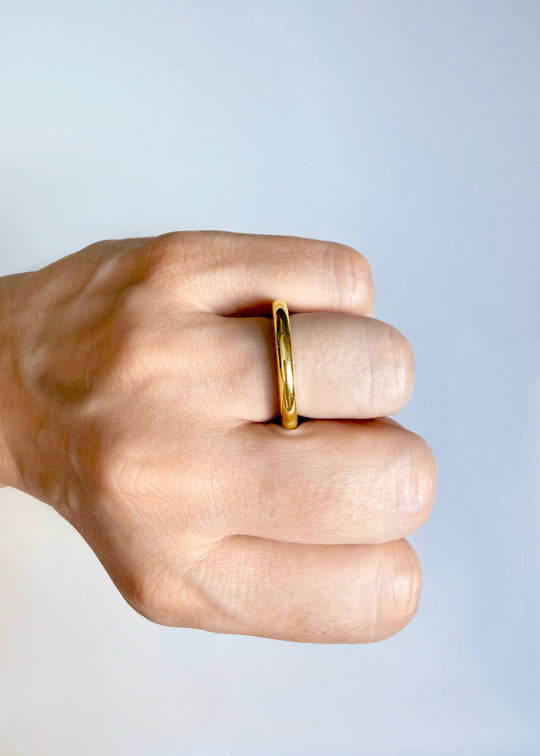 Ribbon Slim Band Ring