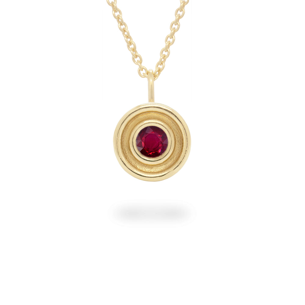 Ruby Flora Pendant