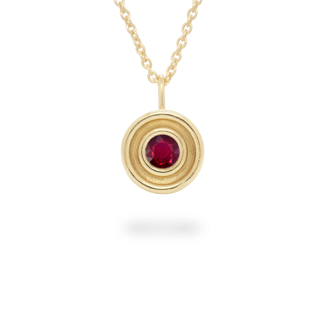 Ruby Flora Pendant