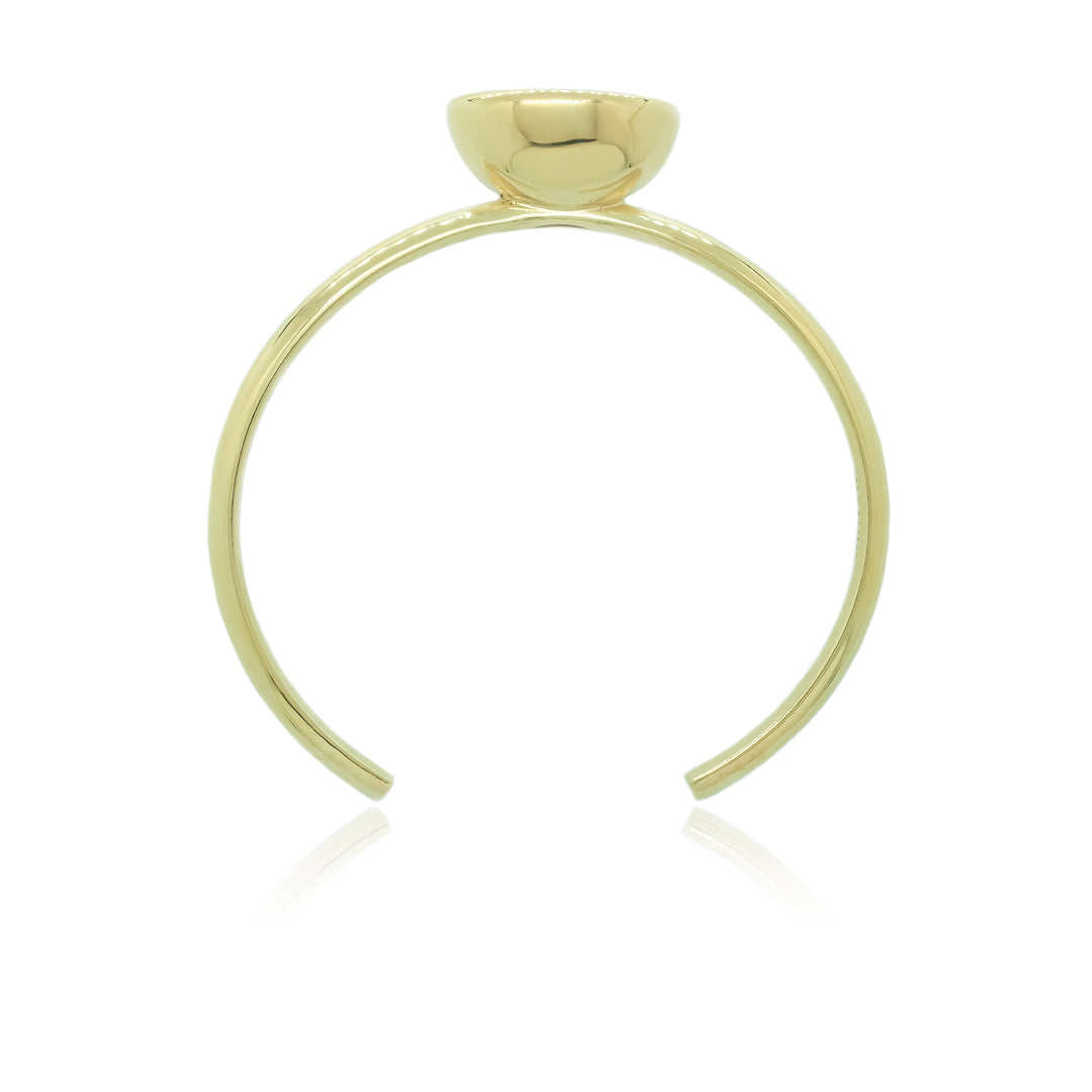 Smoky Quartz Oval Bud Cuff