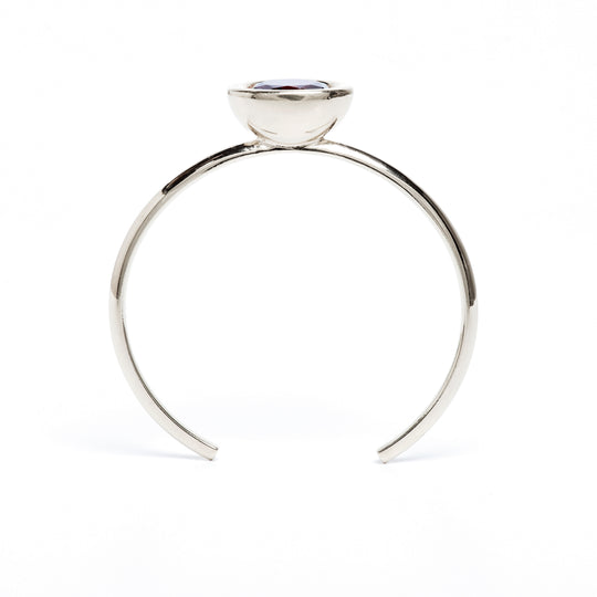 Rose Quartz Oval Bud Cuff