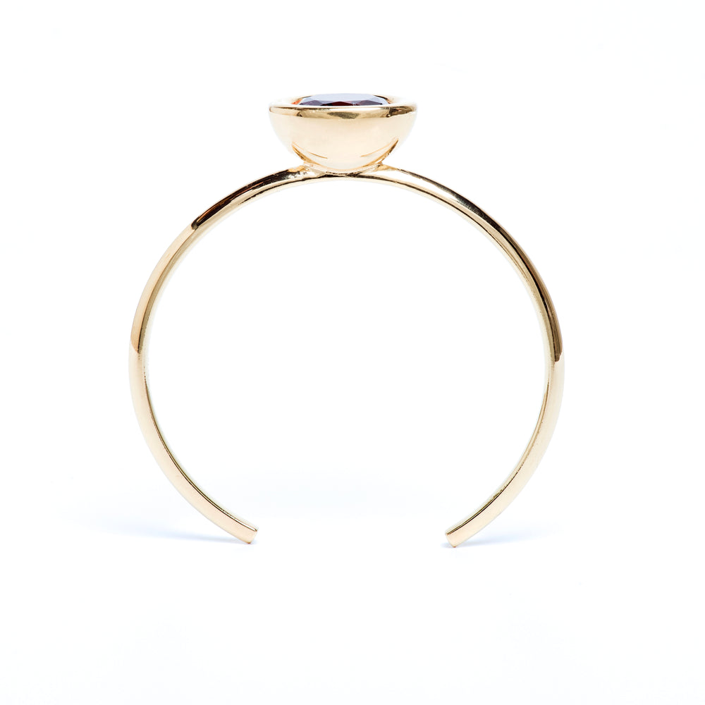 Blue Topaz Oval Bud Cuff