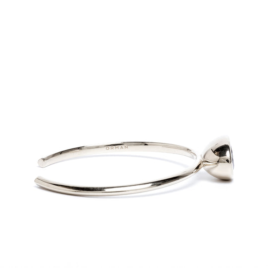 Smoky Quartz Oval Bud Cuff