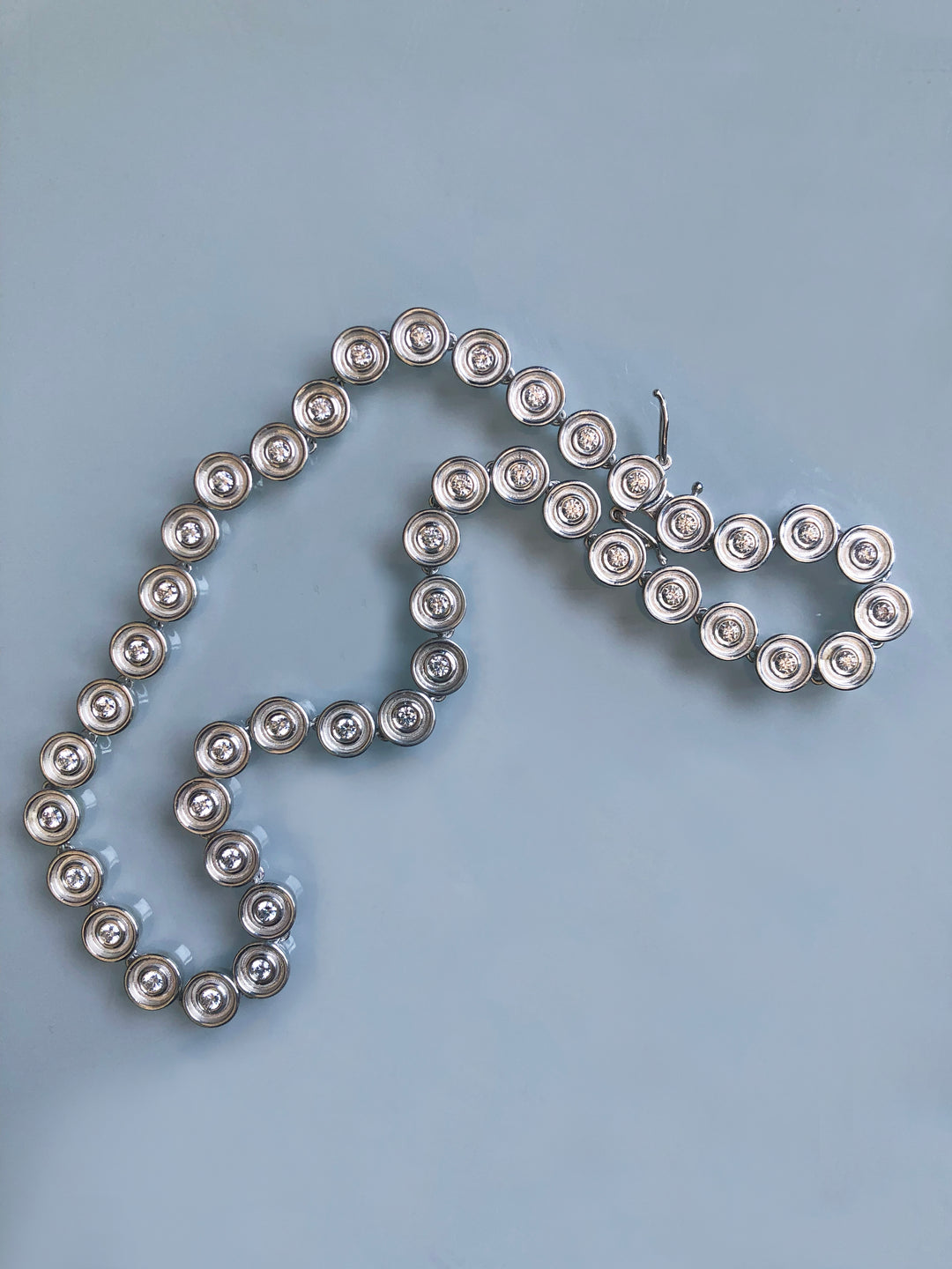 Diamond Flora Tennis Necklace