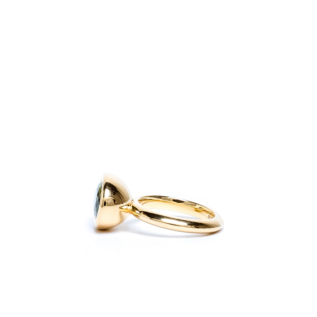 Tourmaline Oval Bud Ring