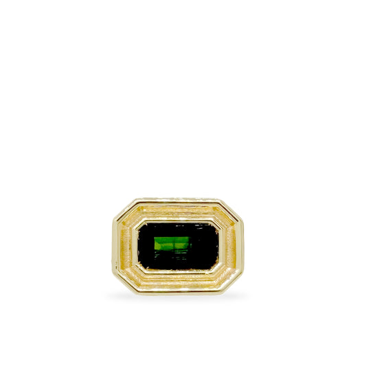 Tourmaline Square Flora Ring