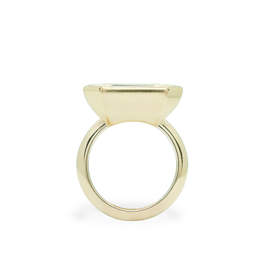Tourmaline Square Flora Ring