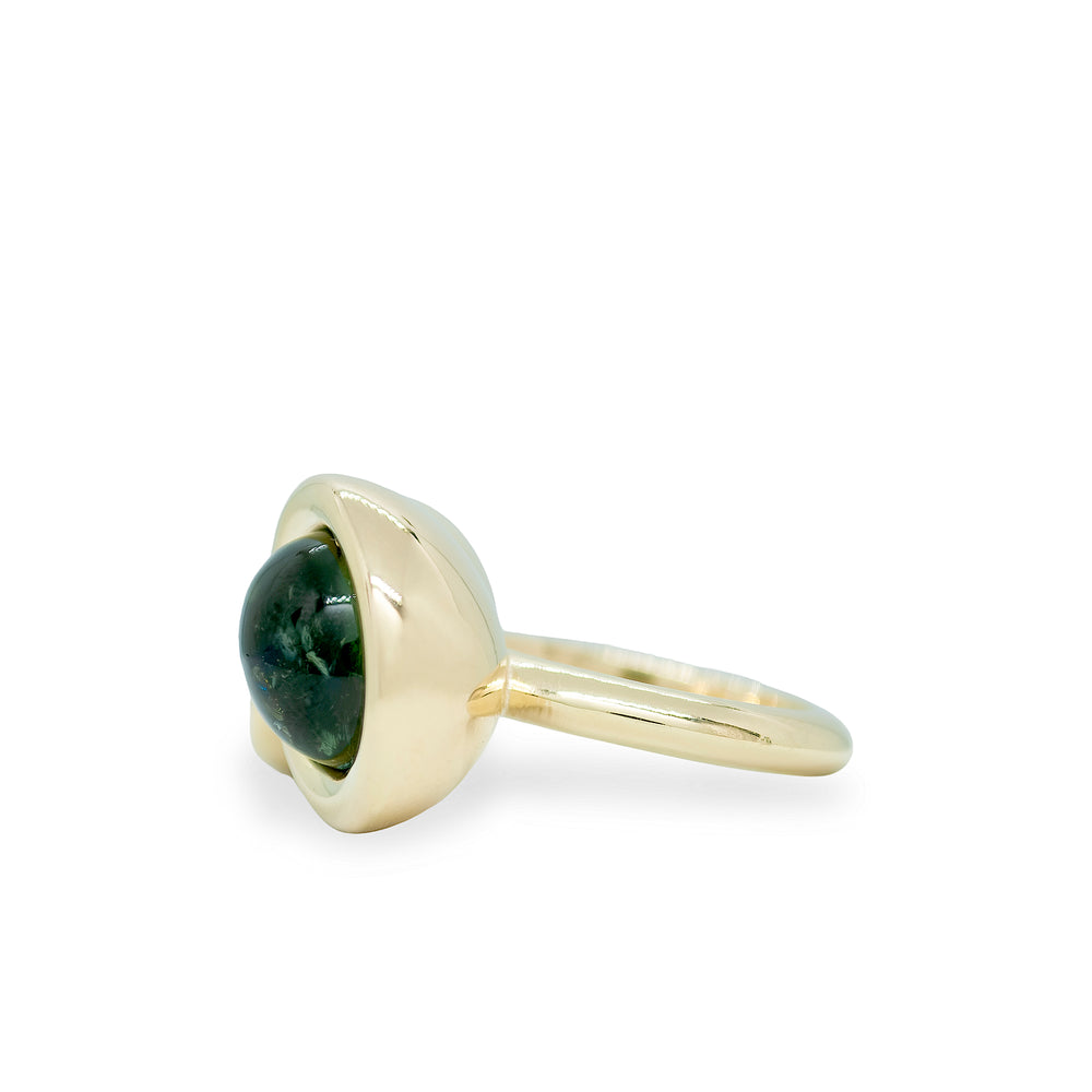 Tourmaline Two Stone Oval Bud Ring
