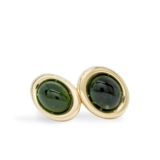 Tourmaline Two Stone Oval Bud Ring