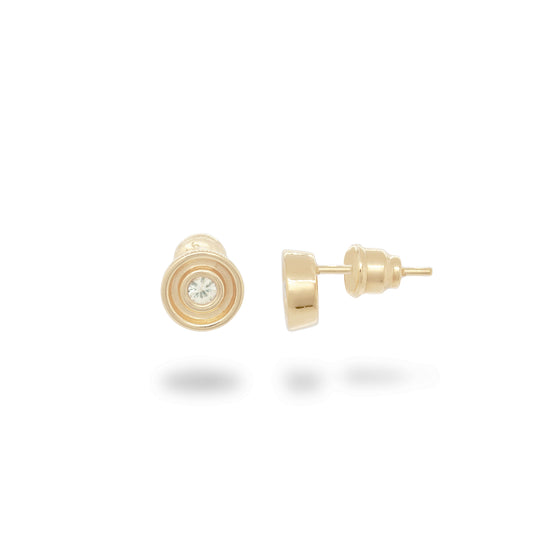 White Sapphire Flora Studs