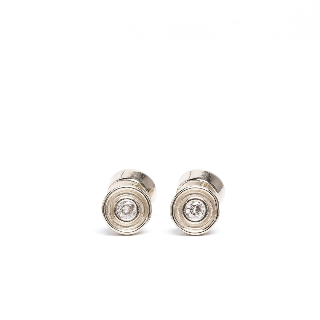 White Topaz Flora Cufflinks