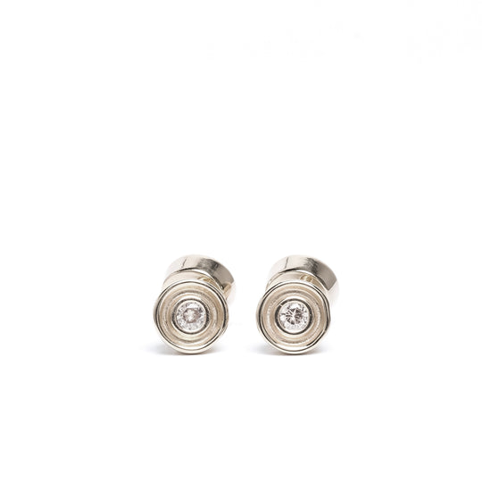 White Topaz Flora Cufflinks