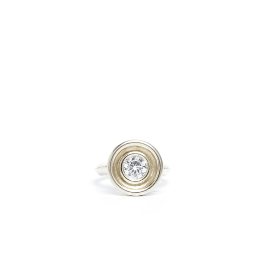 White Topaz Flora Ring
