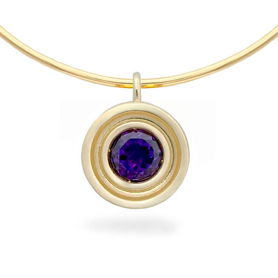 Amethyst Flora Pendant