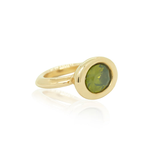 Tourmaline Solo Oval Ring