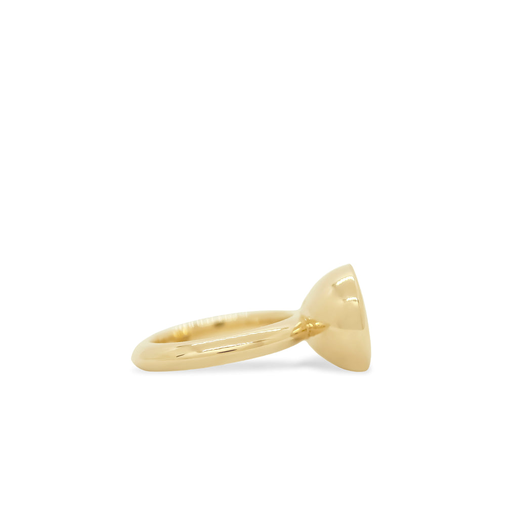 Smoky Quartz Oval Bud Ring