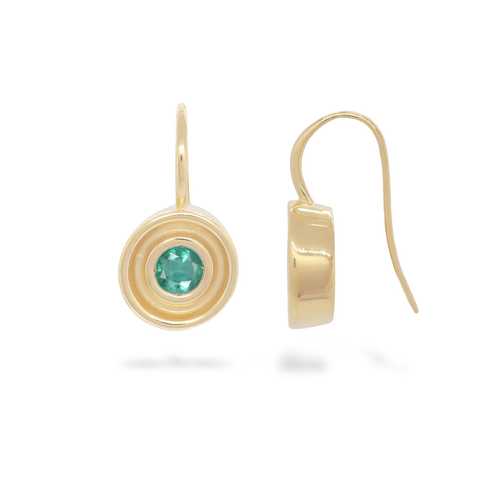 Emerald Flora Earrings