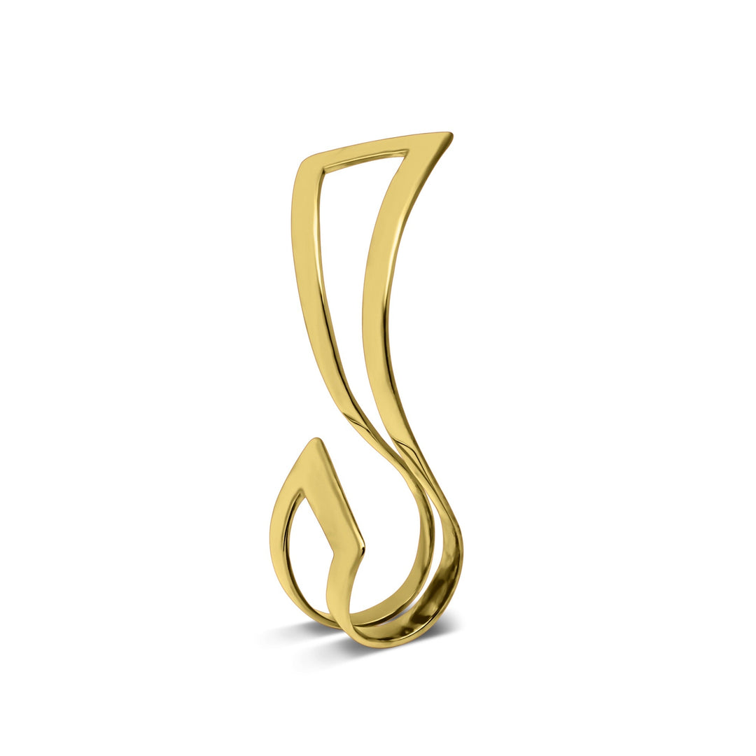 Gold sculptural cocktail ring from Atelier ORMAN