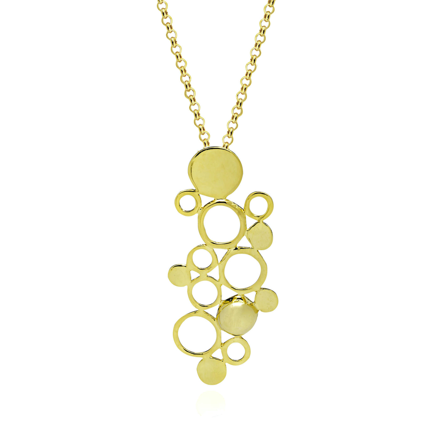 fine jewelry drop pendant neckalce in gold from Atelier ORMAN